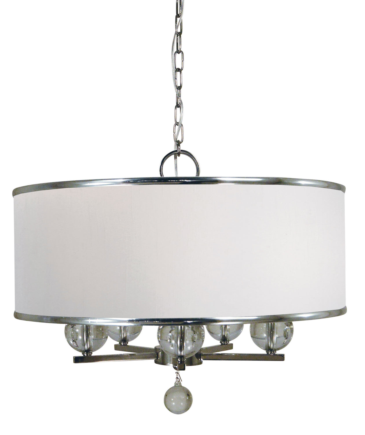 Framburg - 4998 PN - Five Light Chandelier - Glamour - Polished Nickel