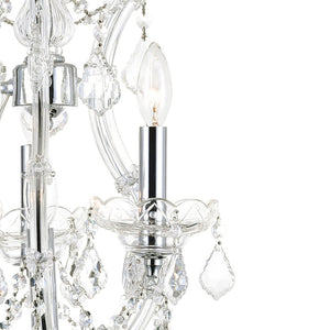 CWI Lighting - 8311P12C-3 - Four Light Mini Chandelier - Maria Theresa - Chrome