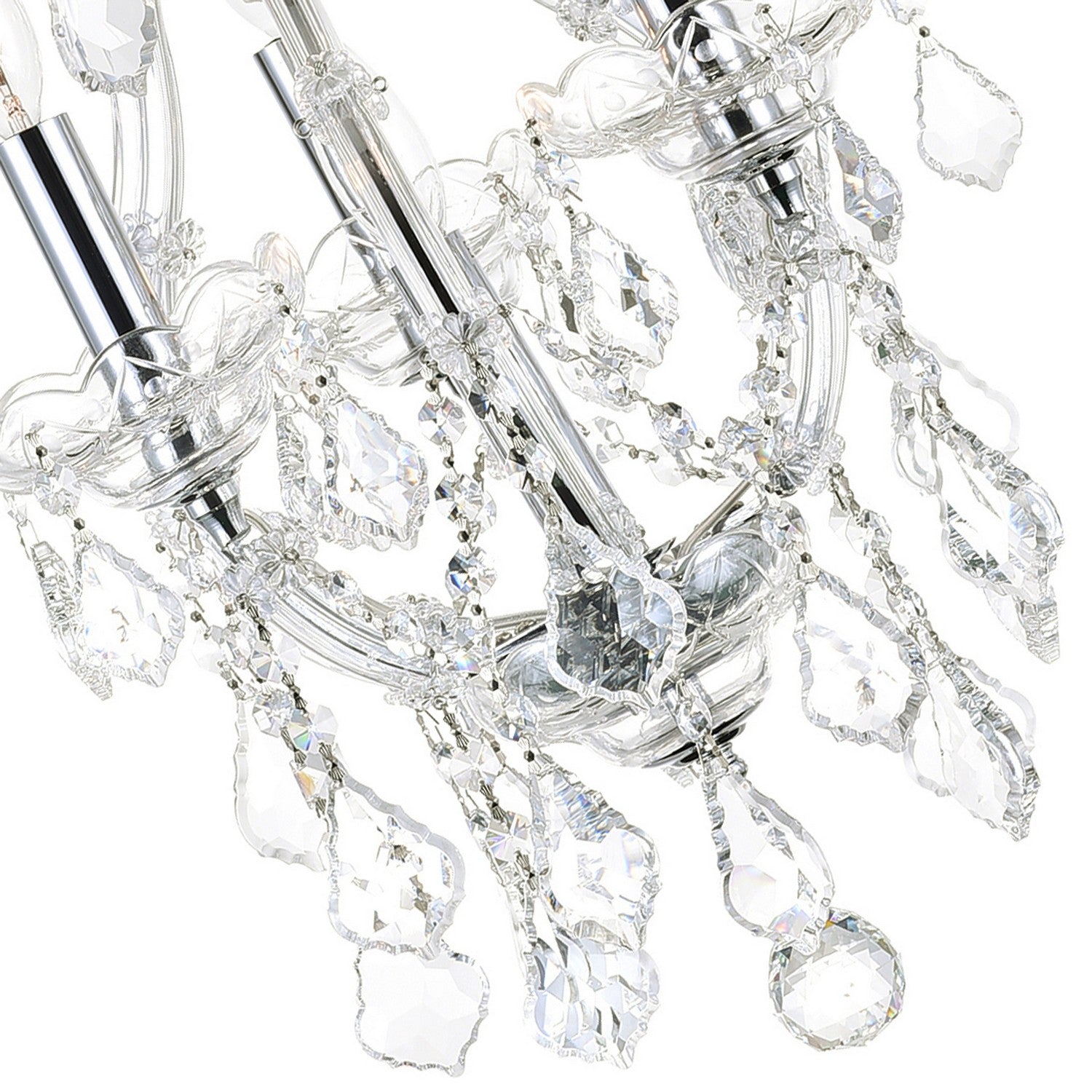 CWI Lighting - 8311P12C-3 - Four Light Mini Chandelier - Maria Theresa - Chrome