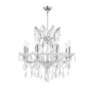 CWI Lighting - 8311P24C-9 (Clear) - Nine Light Chandelier - Maria Theresa - Chrome