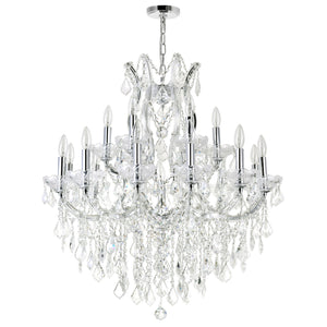 CWI Lighting - 8311P32C-19 (Clear) - 19 Light Chandelier - Maria Theresa - Chrome