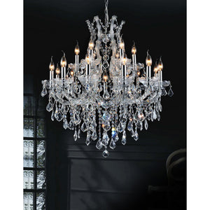 CWI Lighting - 8311P32C-19 (Clear) - 19 Light Chandelier - Maria Theresa - Chrome