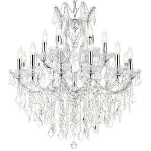 CWI Lighting - 8311P32C-19 (Clear) - 19 Light Chandelier - Maria Theresa - Chrome