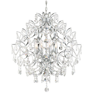 Minka-Lavery - 3158-77 - Eight Light Chandelier - Isabella's Crown - Chrome