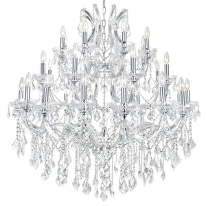 CWI Lighting - 8318P42C-33 (Clear) - 33 Light Chandelier - Maria Theresa - Chrome