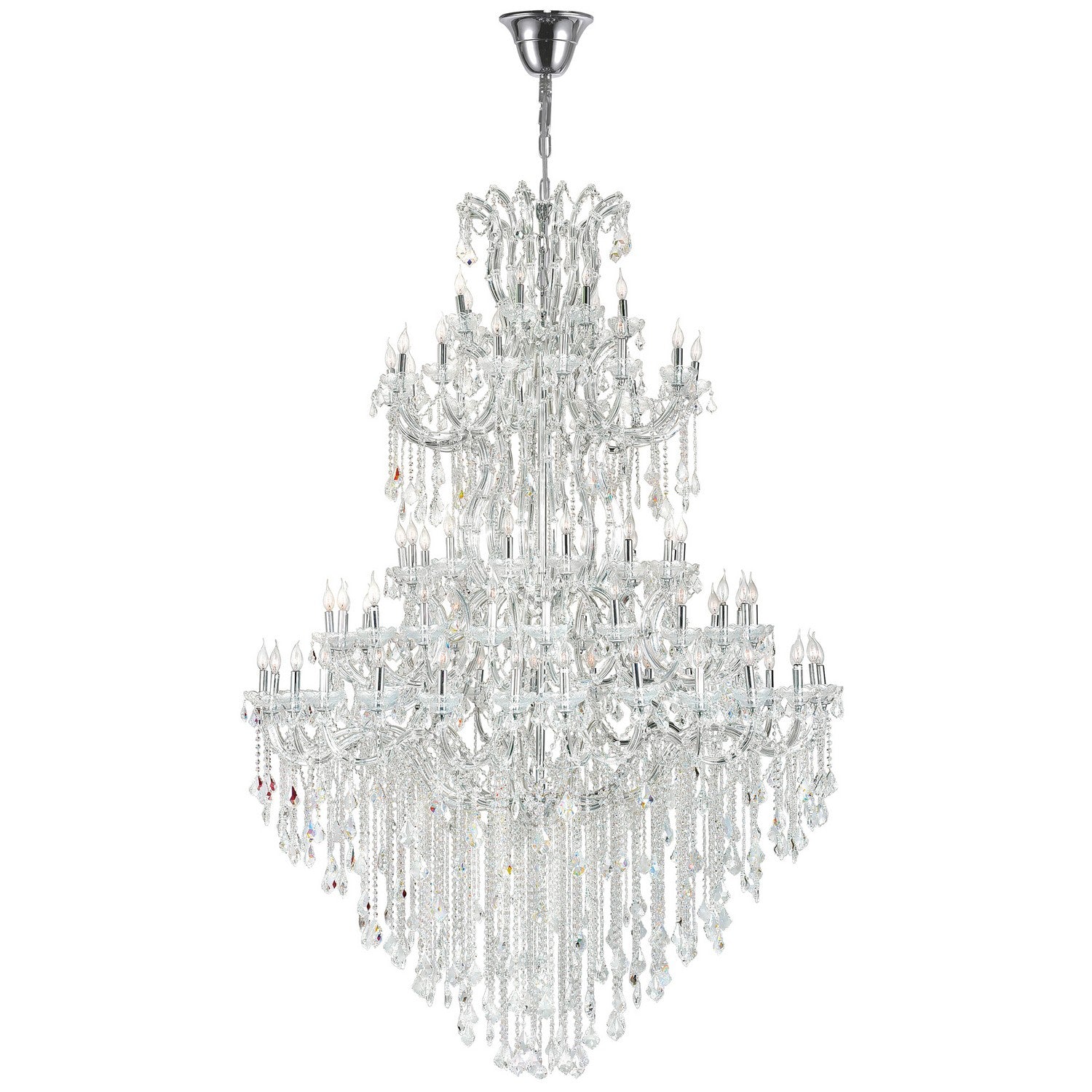 CWI Lighting - 8318P70C-84 (Clear)-A - 84 Light Chandelier - Maria Theresa - Chrome