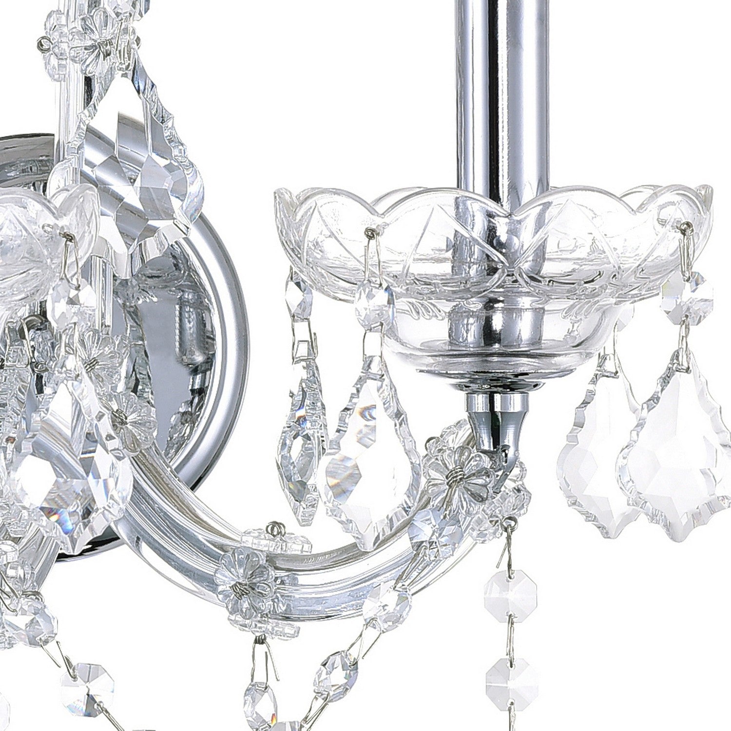 CWI Lighting - 8318W12C-2 (Clear) - Two Light Wall Sconce - Maria Theresa - Chrome