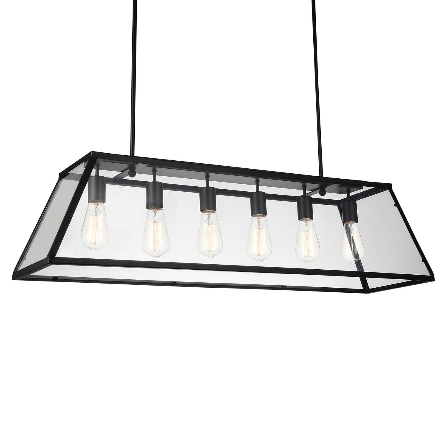 CWI Lighting - 9601P42-6-101 - Six Light Chandelier - Alyson - Black