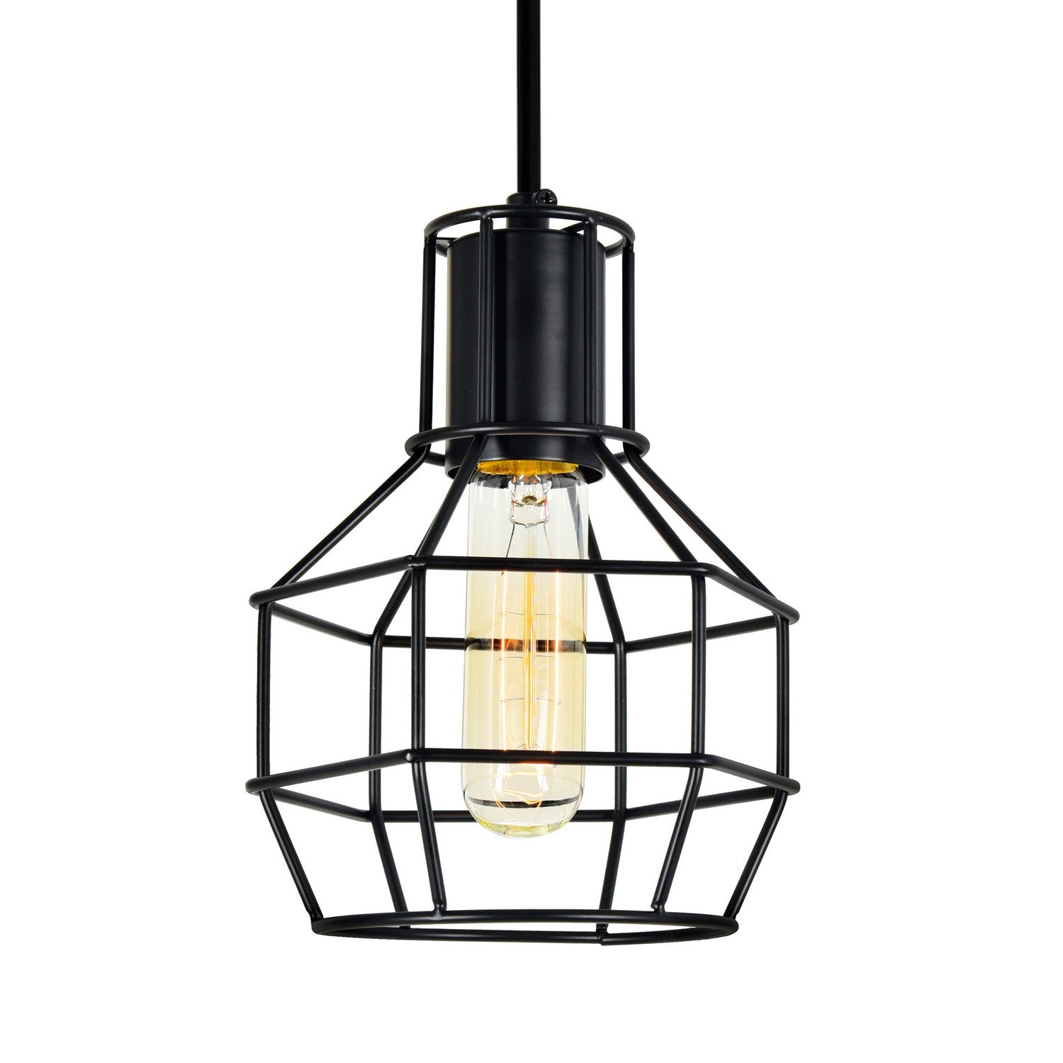 CWI Lighting - 9608P6-1-101 - One Light Mini Pendant - Secure - Black