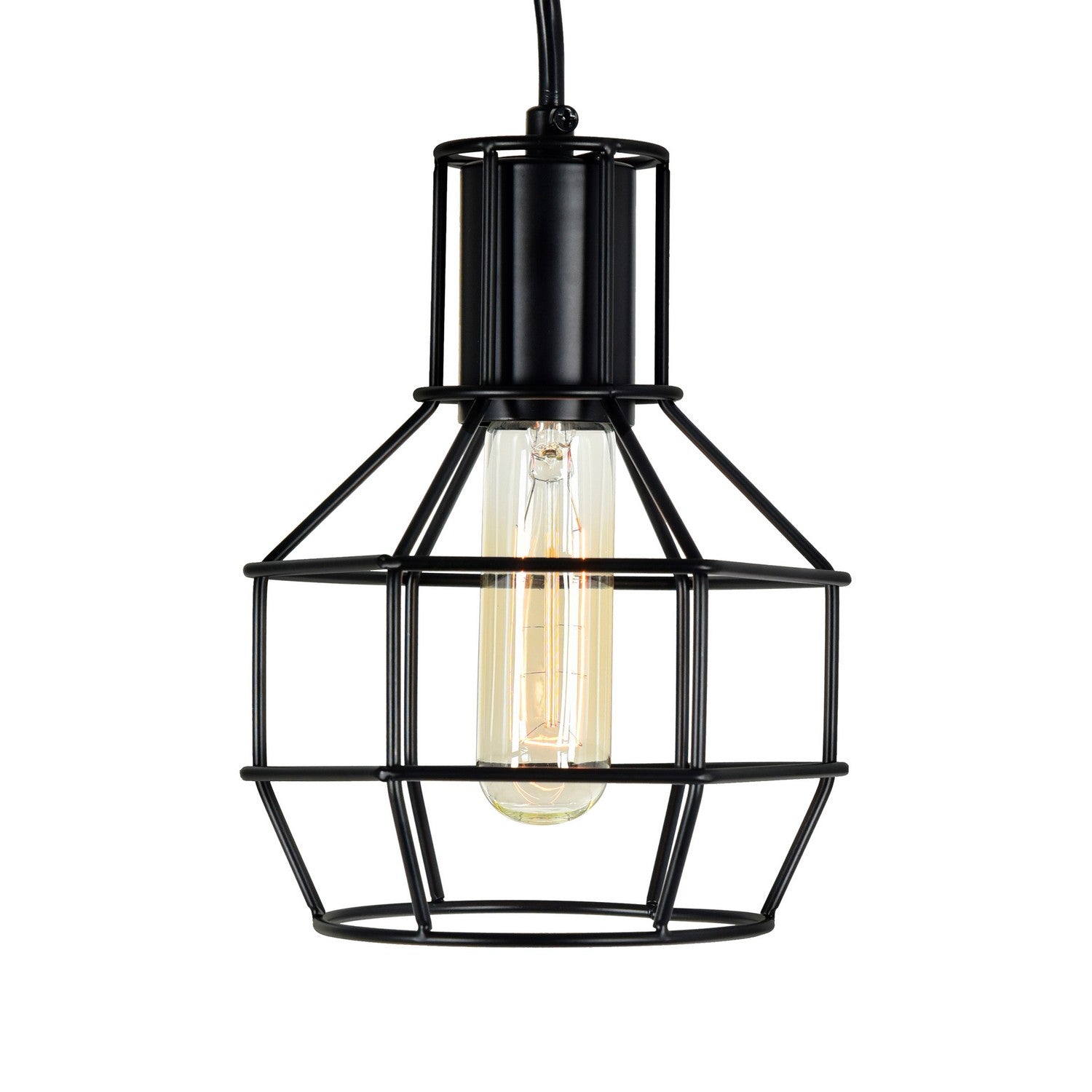 CWI Lighting - 9608P6-1-101 - One Light Mini Pendant - Secure - Black