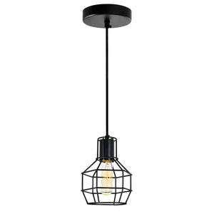 CWI Lighting - 9608P6-1-101 - One Light Mini Pendant - Secure - Black