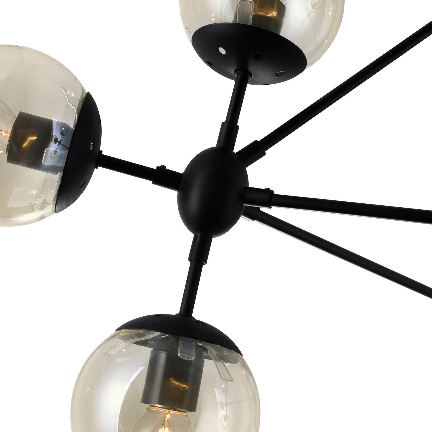 CWI Lighting - 9614P39-10-101 - Ten Light Chandelier - Glow - Black