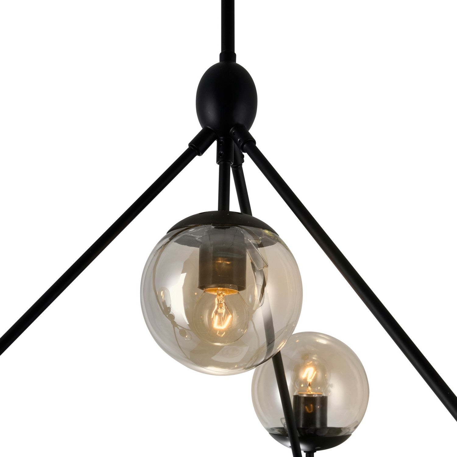 CWI Lighting - 9614P39-10-101 - Ten Light Chandelier - Glow - Black