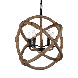 CWI Lighting - 9706P21-5-101 - Five Light Chandelier - Padma - Black