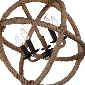 CWI Lighting - 9706P21-5-101 - Five Light Chandelier - Padma - Black