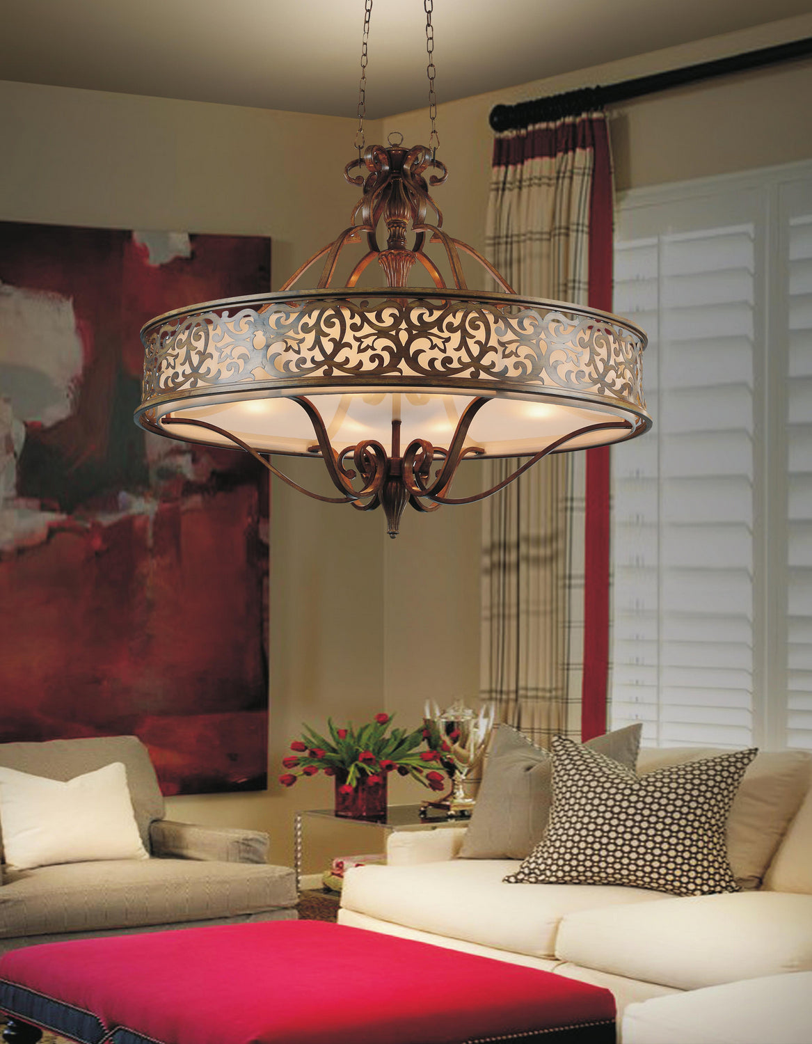 CWI Lighting - 9807P39-6-116 - Six Light Chandelier - Nicole - Brushed Chocolate