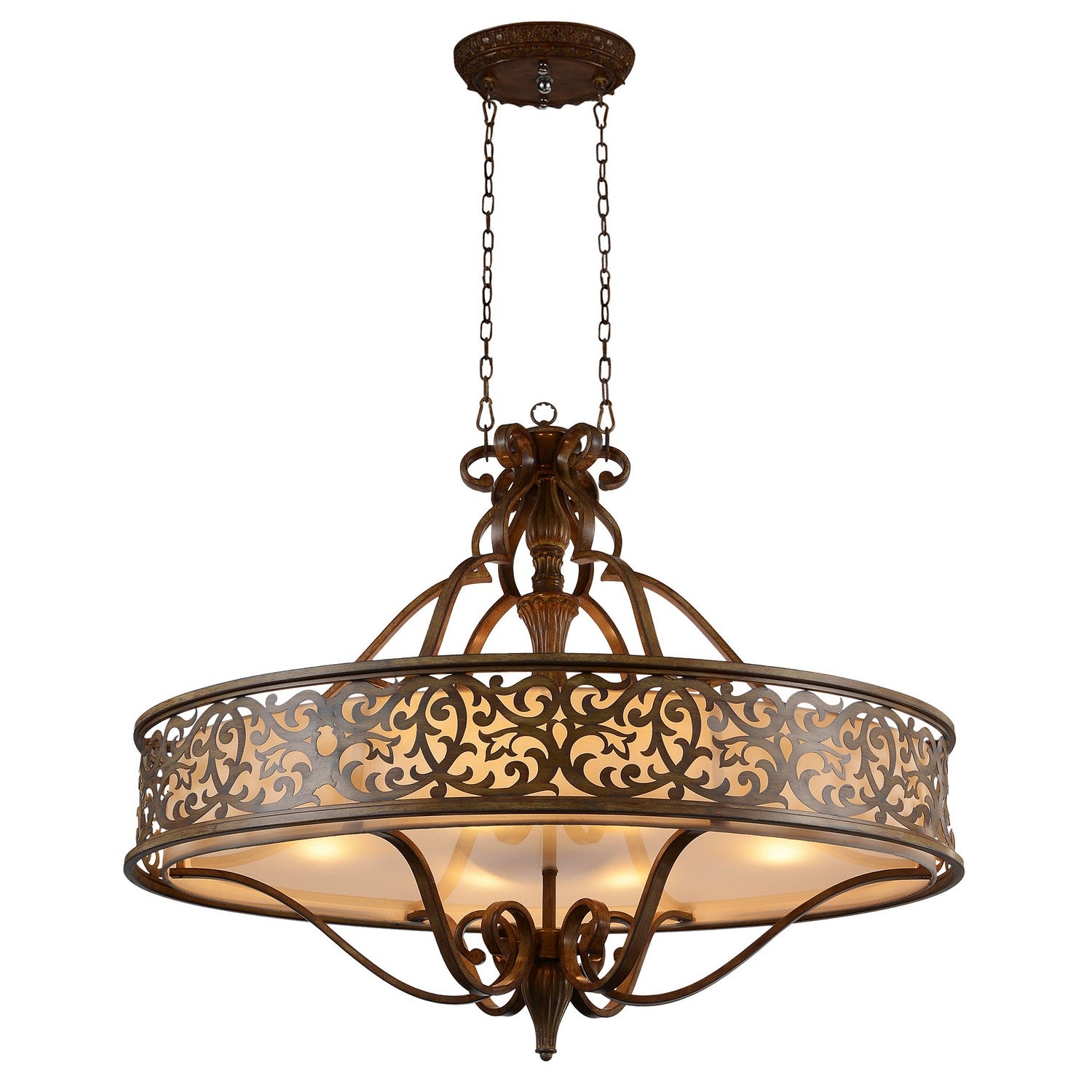 CWI Lighting - 9807P39-6-116 - Six Light Chandelier - Nicole - Brushed Chocolate