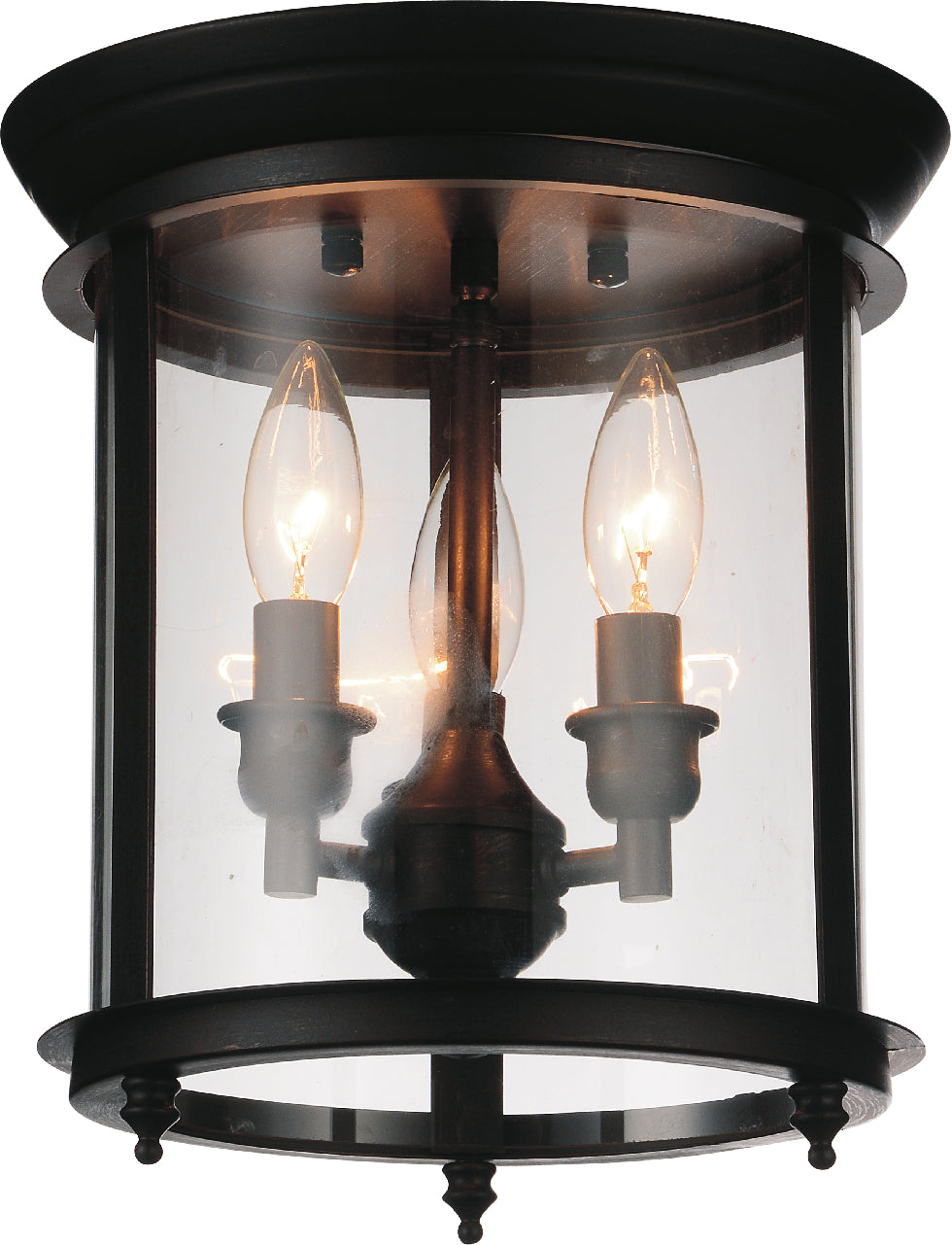 CWI Lighting - 9809C10-3-109 - Three Light Flush Mount - Desire - Oil Rubbed Bronze