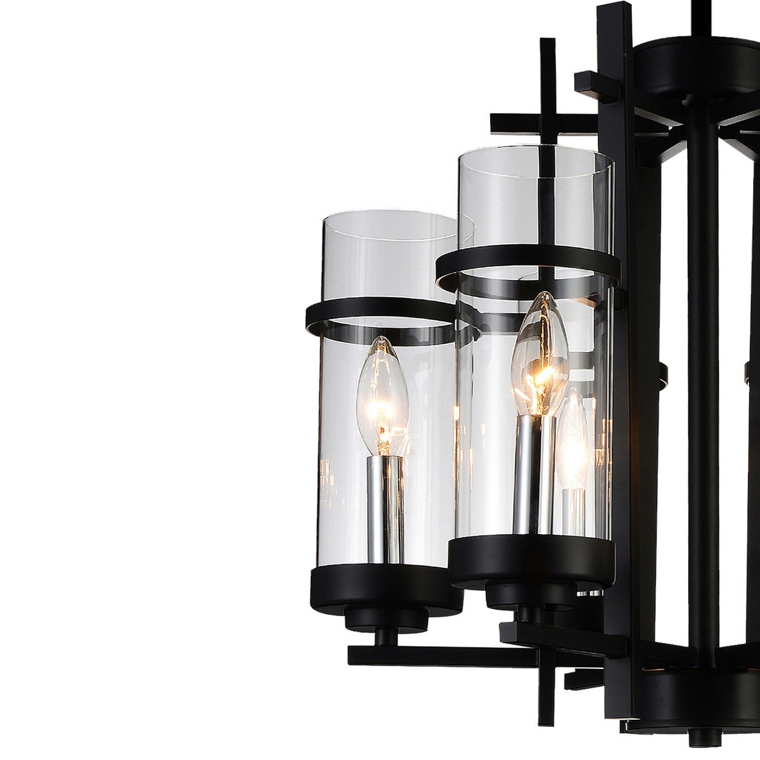 CWI Lighting - 9827P18-6-101 - Six Light Chandelier - Sierra - Black