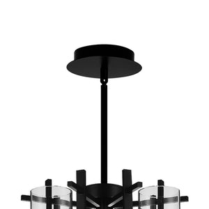 CWI Lighting - 9827P18-6-101 - Six Light Chandelier - Sierra - Black