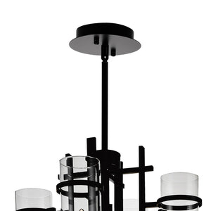 CWI Lighting - 9827P30-12-101-A - 12 Light Chandelier - Sierra - Black