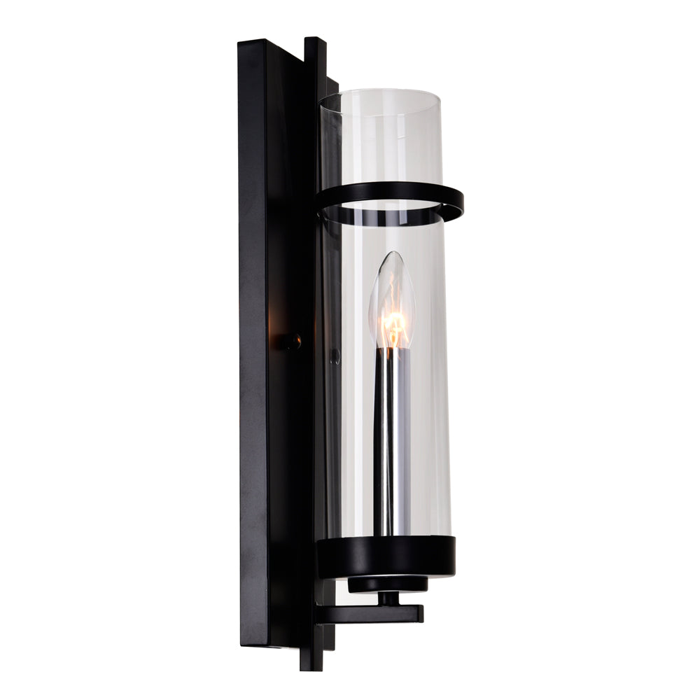 CWI Lighting - 9827W5-1-101 - One Light Wall Sconce - Sierra - Black