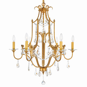 CWI Lighting - 9836P28-6-125 - Six Light Chandelier - Electra - Oxidized Bronze