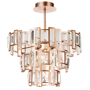 CWI Lighting - 9903C18-5-193 - Five Light Chandelier - Quida - Champagne