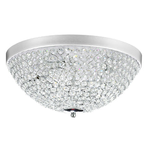 CWI Lighting - QS8357C16C - Four Light Flush Mount - Globe - Chrome