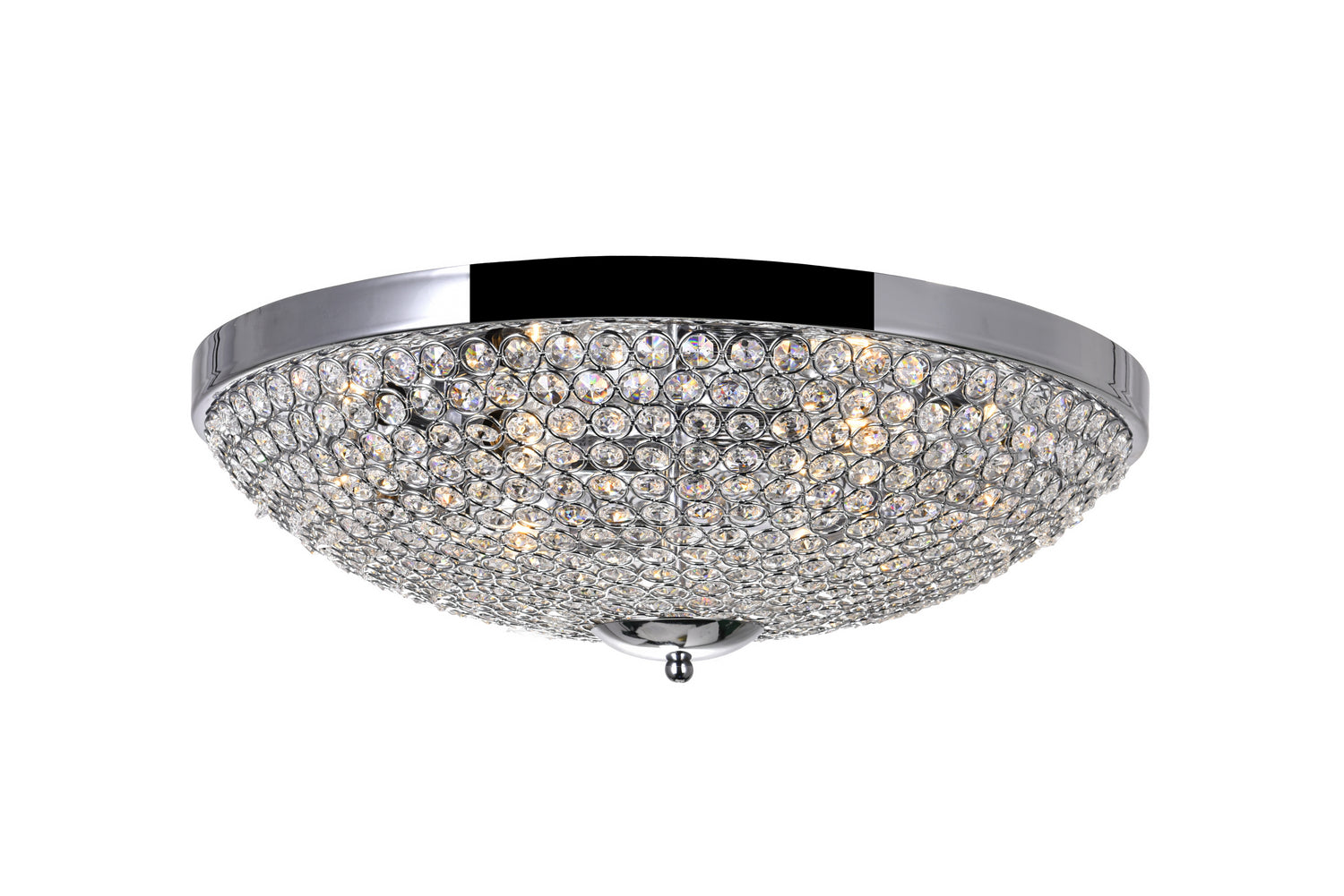 CWI Lighting - QS8357C20C - Six Light Flush Mount - Globe - Chrome