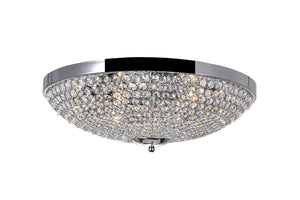 CWI Lighting - QS8357C20C - Six Light Flush Mount - Globe - Chrome