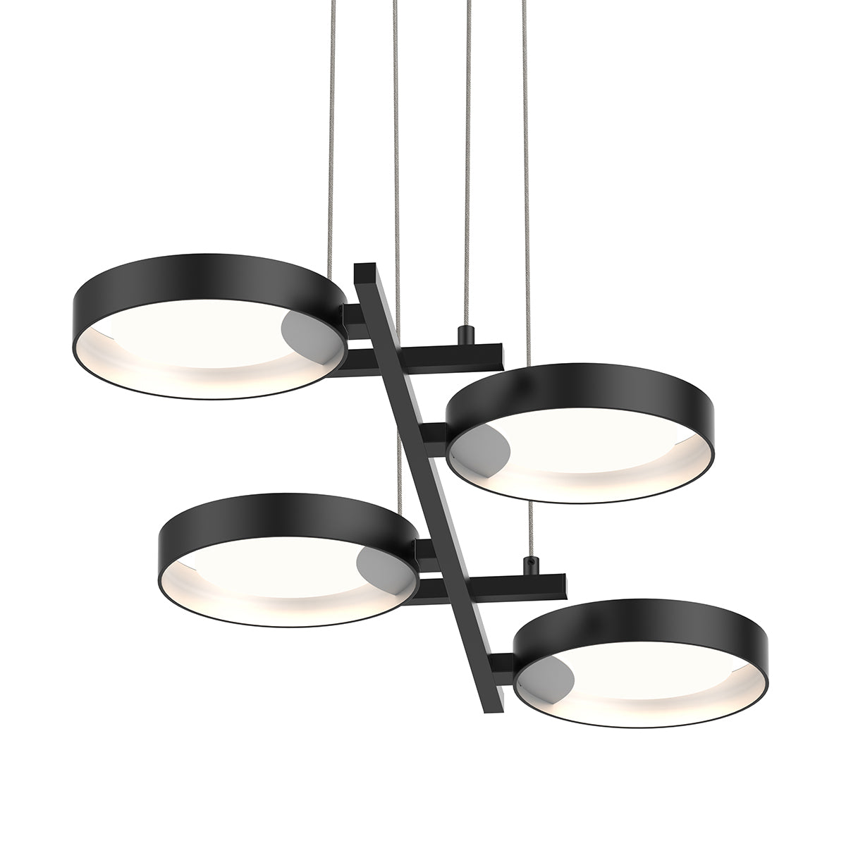 Sonneman - 2655.25W - LED Pendant - Light Guide Ring - Satin Black