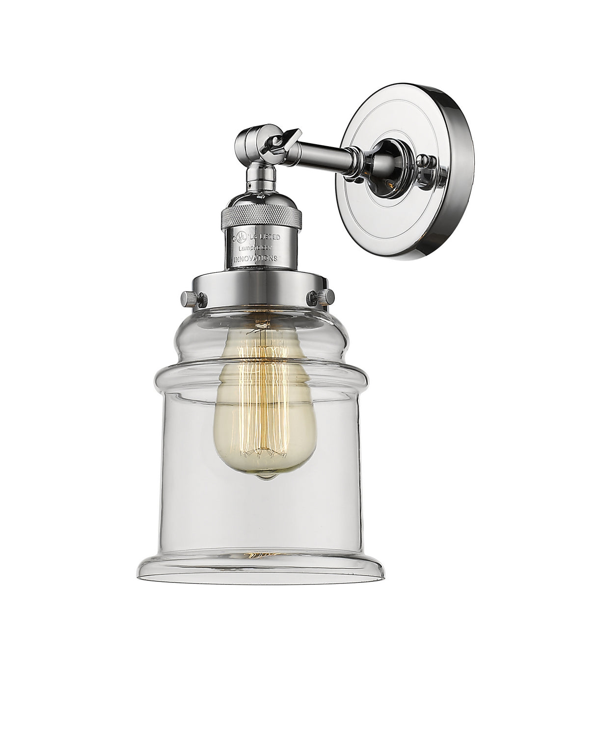 Innovations - 203-PC-G182 - One Light Wall Sconce - Franklin Restoration - Polished Chrome