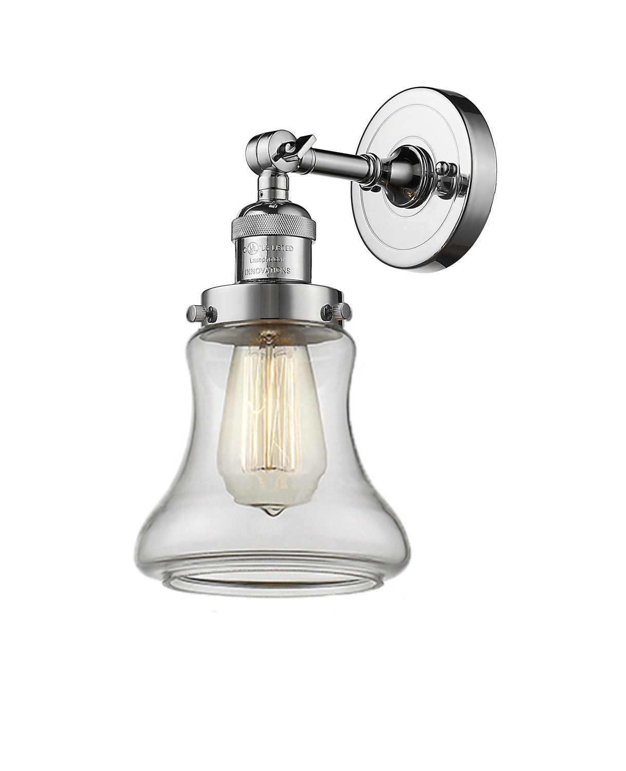 Innovations - 203-PC-G192 - One Light Wall Sconce - Franklin Restoration - Polished Chrome