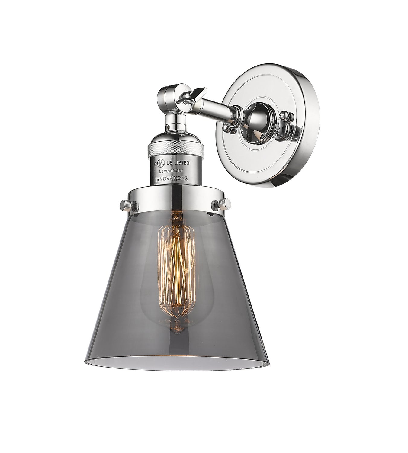 Innovations - 203-PC-G63 - One Light Wall Sconce - Franklin Restoration - Polished Chrome