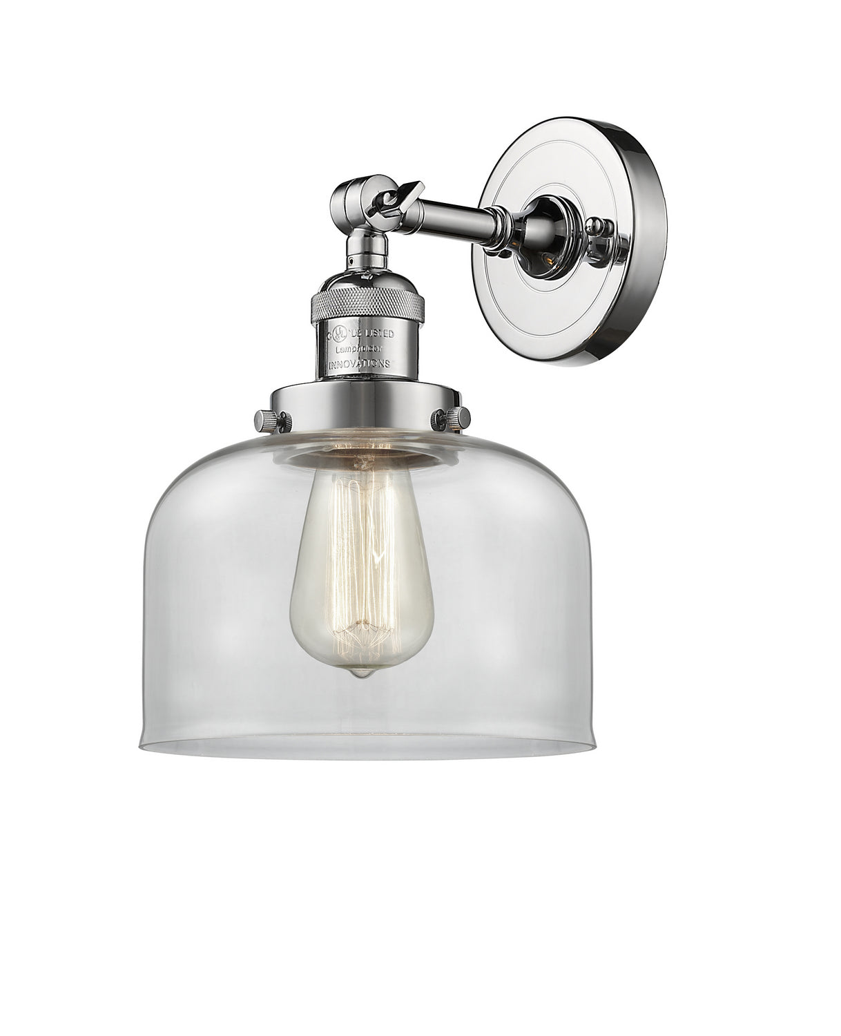 Innovations - 203-PC-G72 - One Light Wall Sconce - Franklin Restoration - Polished Chrome