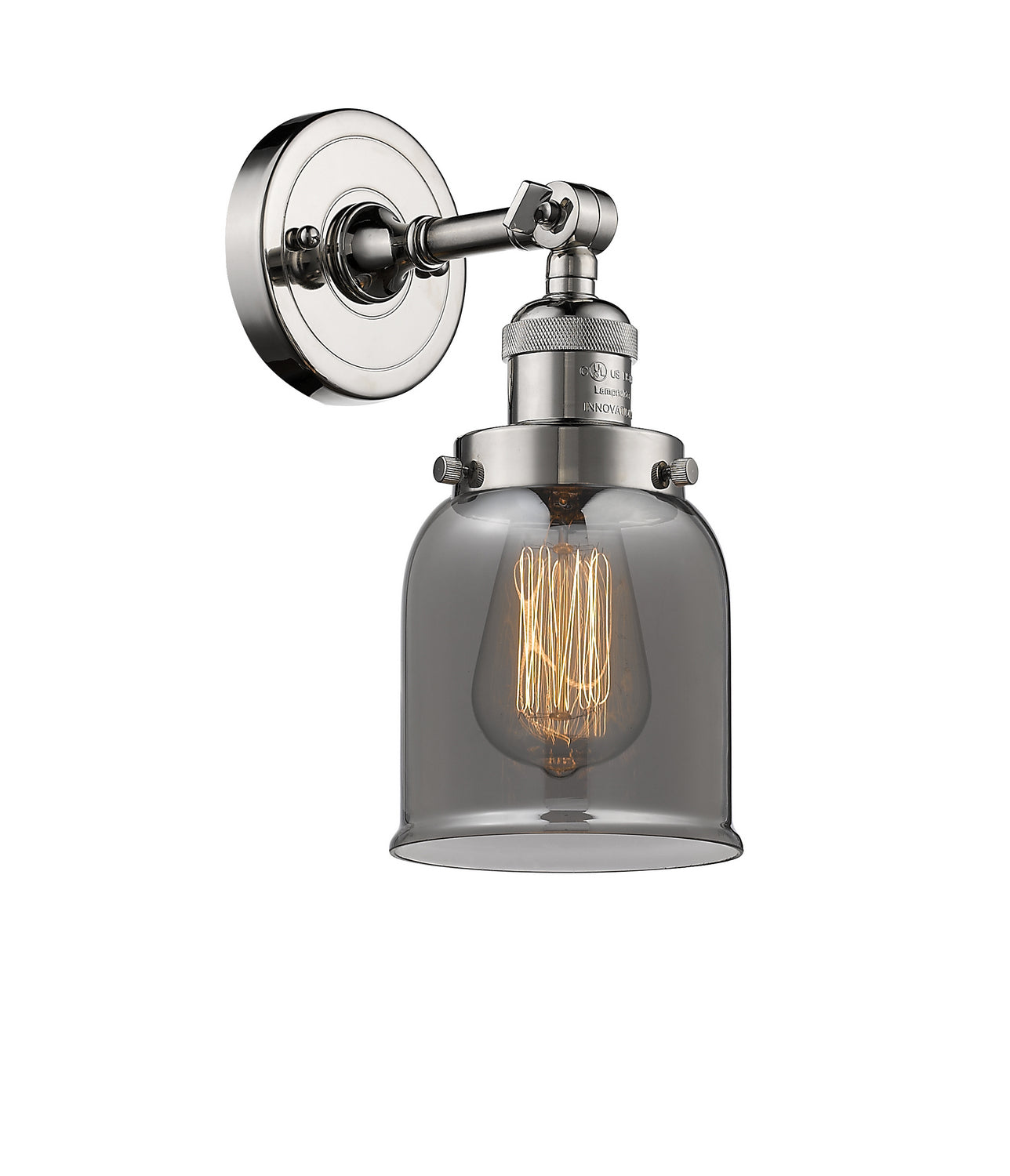 Innovations - 203-PN-G53 - One Light Wall Sconce - Franklin Restoration - Polished Nickel