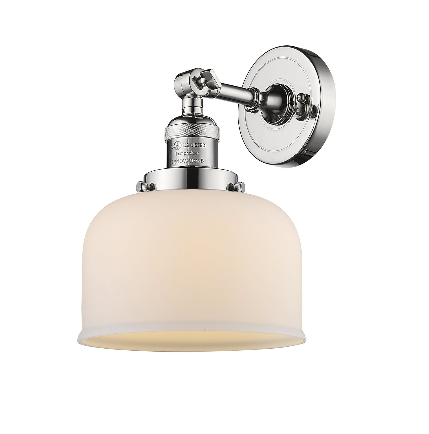 Innovations - 203-PN-G71 - One Light Wall Sconce - Franklin Restoration - Polished Nickel