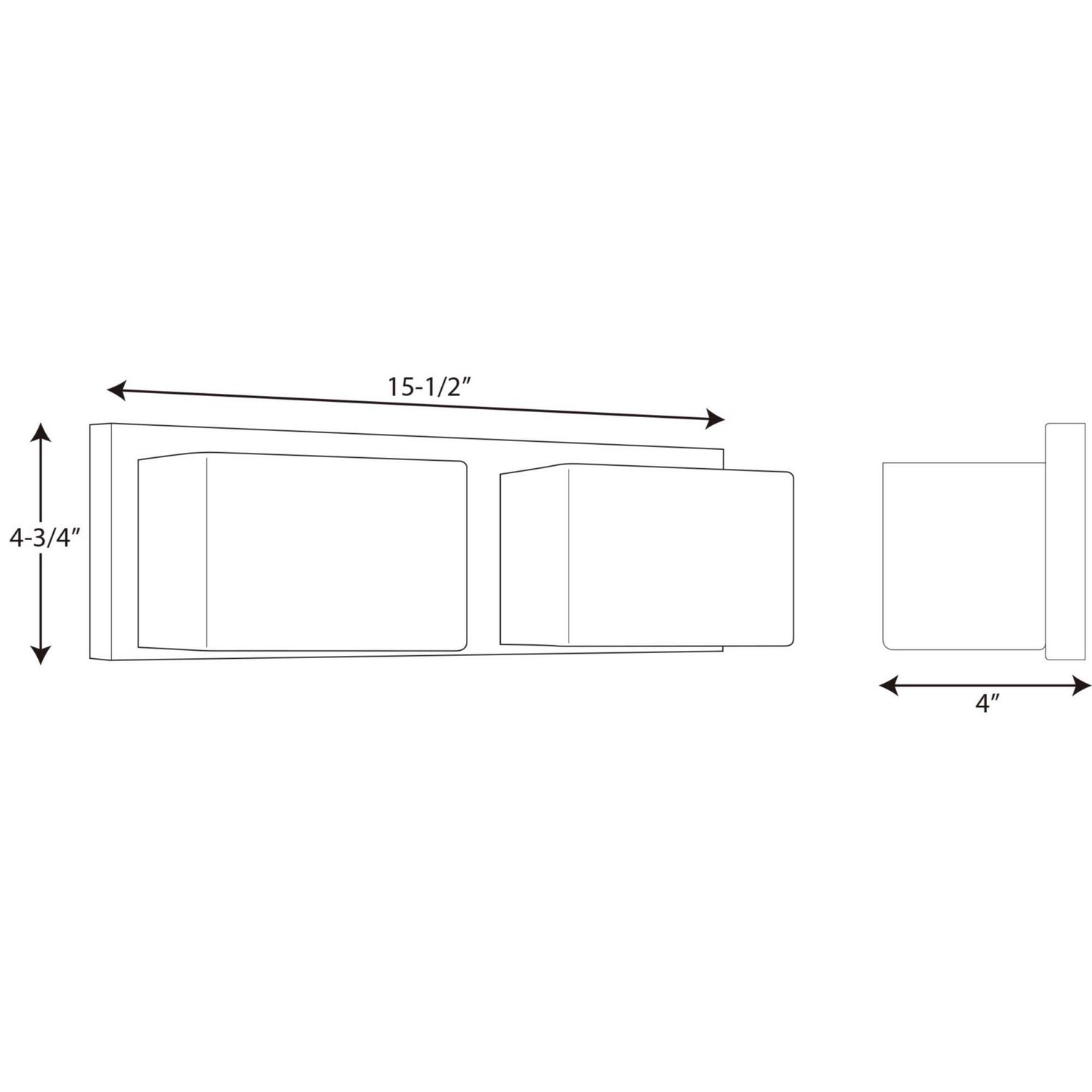 Progress Lighting - P2143-1530K9 - LED Bath Bracket - Ace Led - Polished Chrome