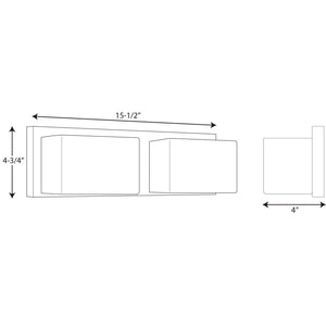 Progress Lighting - P2143-1530K9 - LED Bath Bracket - Ace Led - Polished Chrome