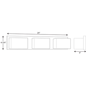 Progress Lighting - P2144-1530K9 - LED Bath Bracket - Ace Led - Polished Chrome