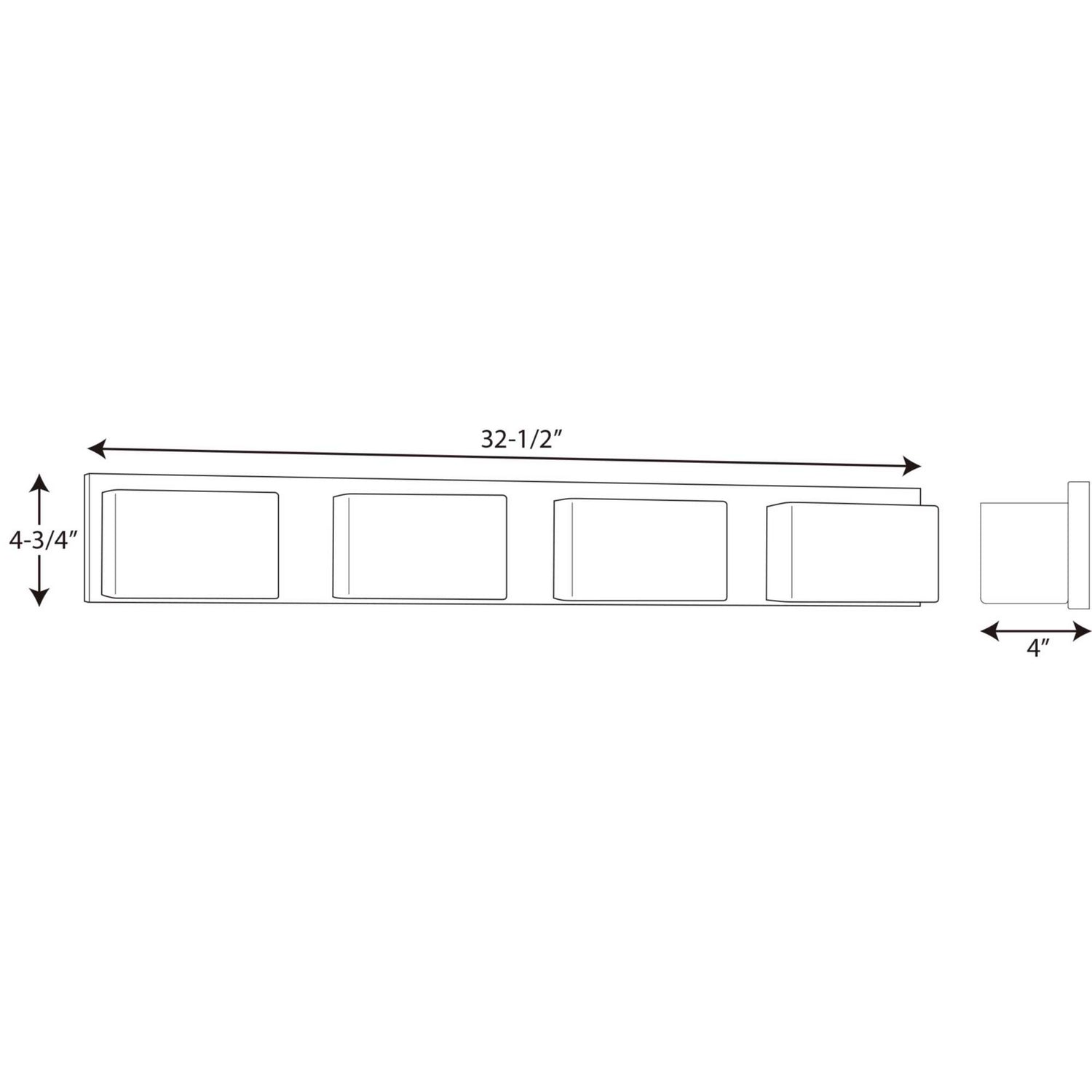 Progress Lighting - P2145-1530K9 - LED Bath Bracket - Ace Led - Polished Chrome