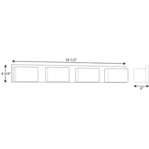 Progress Lighting - P2145-1530K9 - LED Bath Bracket - Ace Led - Polished Chrome