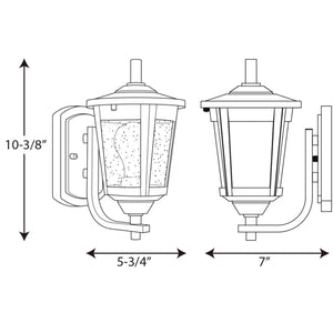 Progress Lighting - P6073-20 - One Light Wall Lantern - East Haven - Antique Bronze