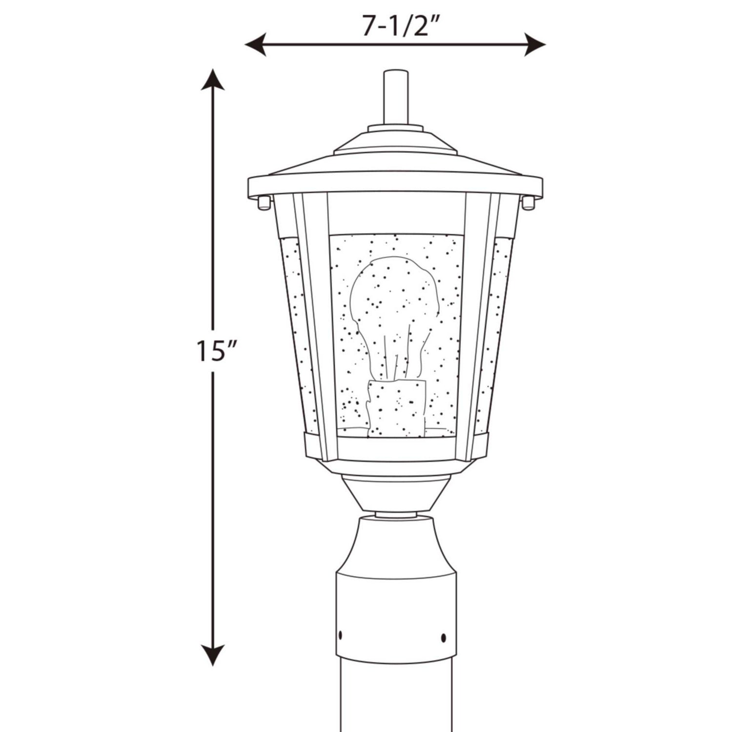 Progress Lighting - P6425-31 - One Light Post Lantern - East Haven - Black