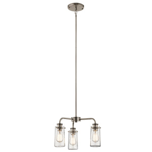 Kichler - 43057CLP - Three Light Chandelier/Semi Flush Mount - Braelyn - Classic Pewter