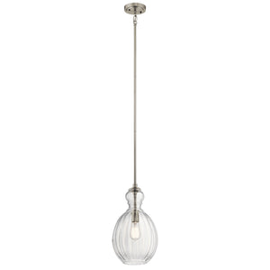 Kichler - 43953NI - One Light Pendant - Riviera - Brushed Nickel