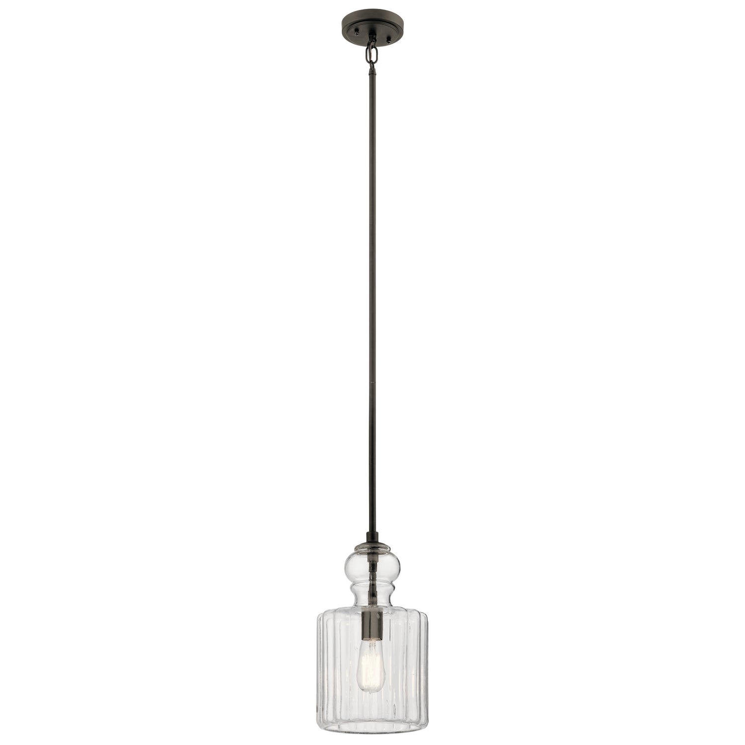 Kichler - 43954OZ - One Light Pendant - Riviera - Olde Bronze