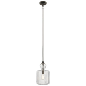 Kichler - 43954OZ - One Light Pendant - Riviera - Olde Bronze