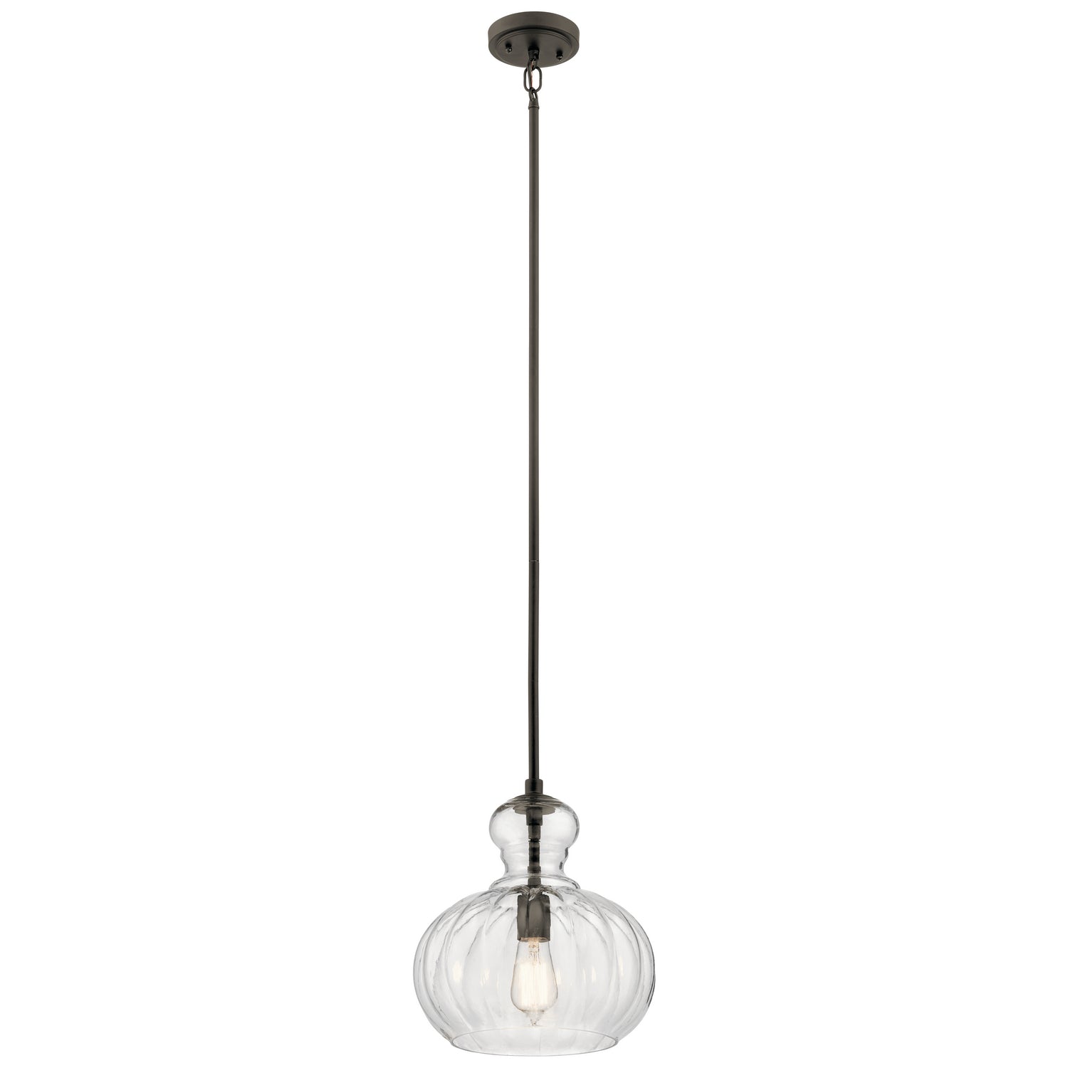 Kichler - 43955OZ - One Light Pendant - Riviera - Olde Bronze